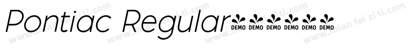 Pontiac Regular字体转换